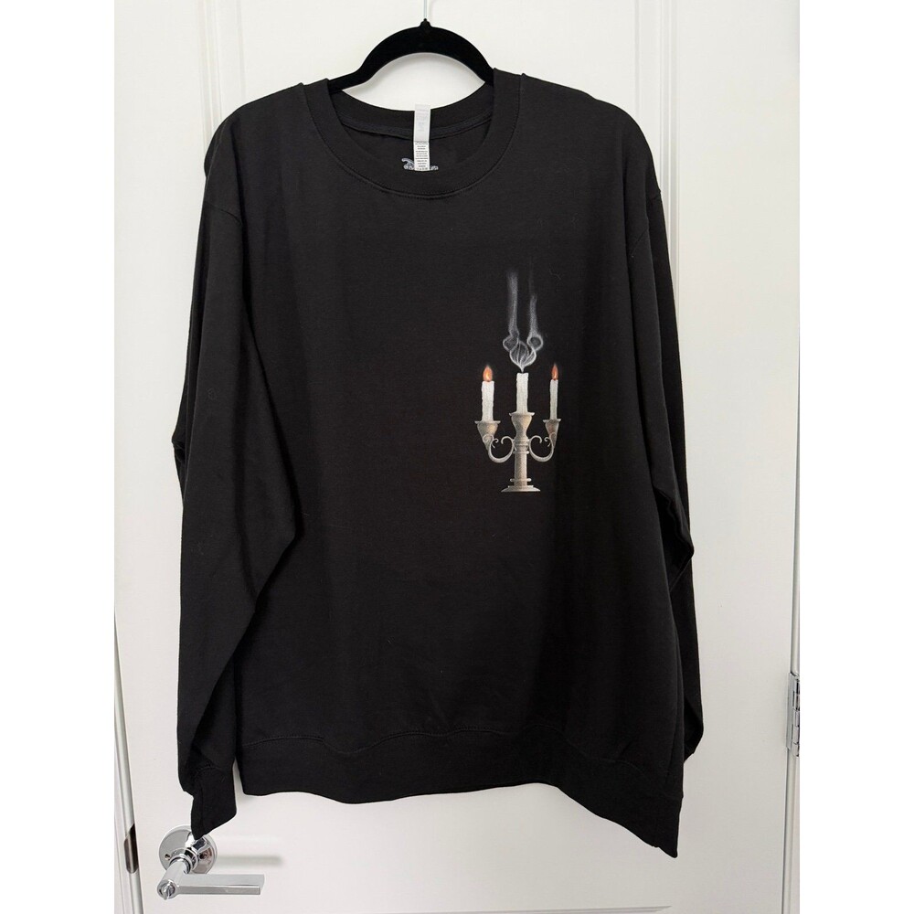 NEW Disney Hidden Mickey Mouse Sweatshirt Candelabra XL Halloween Jersey